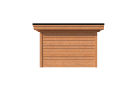 Tuinhuis plat dak 350 x 350cm