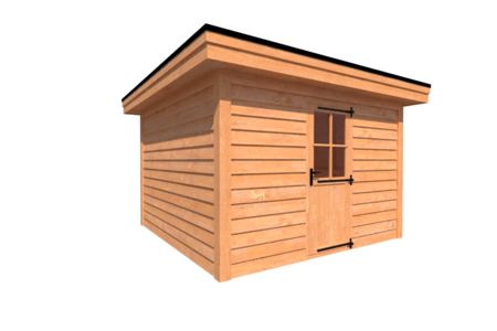 Tuinhuis plat dak 350 x 350cm