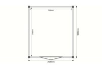 Tuinhuis plat dak 350 x 400cm Tuinhuis plat dak 350 x 400cm