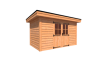 Tuinhuis plat dak 400 x 250cm Tuinhuis plat dak 400 x 250cm