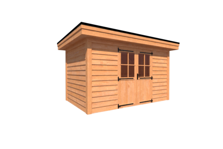 Tuinhuis plat dak 400 x 250cm