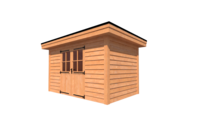 Tuinhuis plat dak 400 x 250cm Tuinhuis plat dak 400 x 250cm