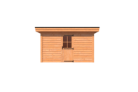 Tuinhuis plat dak 400 x 250cm