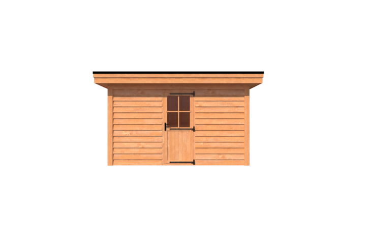 Tuinhuis plat dak 400 x 250cm