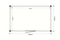 Tuinhuis plat dak 400 x 250cm