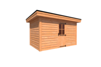 Tuinhuis plat dak 400 x 250cm