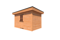 Tuinhuis plat dak 400 x 250cm