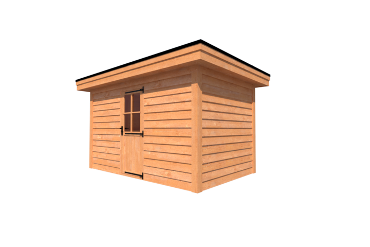 Tuinhuis plat dak 400 x 250cm