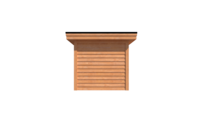 Tuinhuis plat dak 400 x 250cm