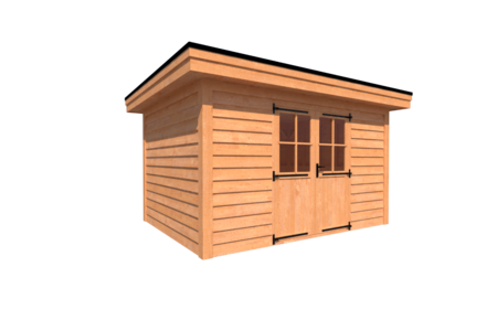 Tuinhuis plat dak 400 x 300cm