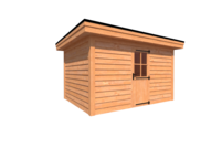 Tuinhuis plat dak 400 x 300cm