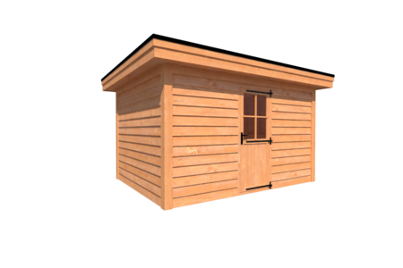 Tuinhuis plat dak 400 x 300cm