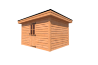 Tuinhuis plat dak 400 x 300cm