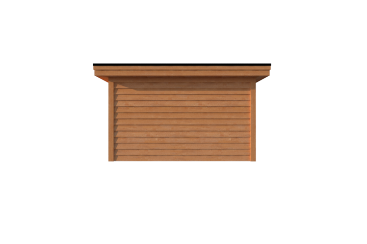 Tuinhuis plat dak 400 x 300cm