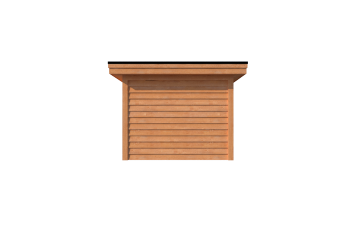 Tuinhuis plat dak 400 x 300cm