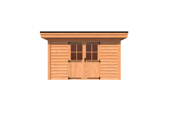 Tuinhuis plat dak 400 x 350cm Tuinhuis plat dak 400 x 350cm