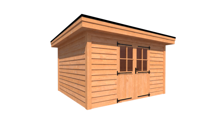 Tuinhuis plat dak 400 x 350cm Tuinhuis plat dak 400 x 350cm