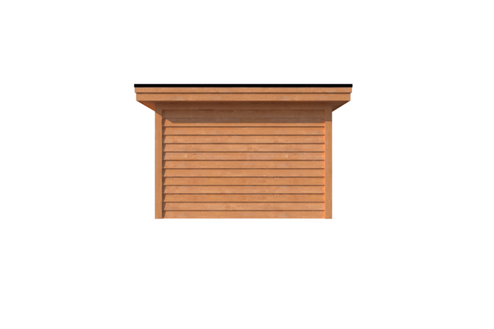 Tuinhuis plat dak 400 x 350cm Tuinhuis plat dak 400 x 350cm