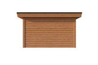 Tuinhuis plat dak 400 x 400cm