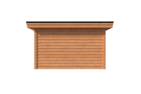 Tuinhuis plat dak 400 x 400cm