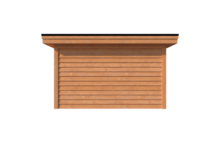 Tuinhuis plat dak 400 x 400cm