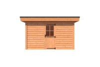 Tuinhuis plat dak 400 x 400cm