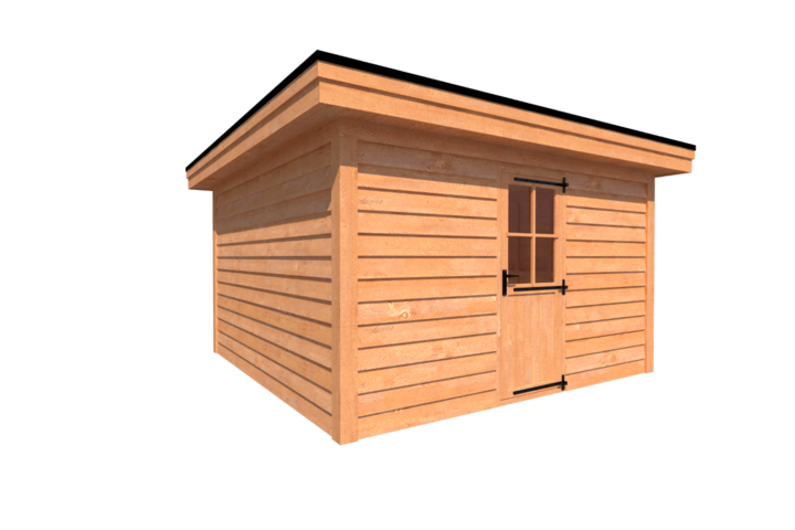 Tuinhuis plat dak 400 x 400cm