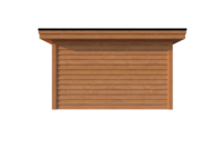 Tuinhuis plat dak 400 x 400cm