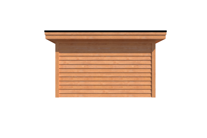 Tuinhuis plat dak 400 x 400cm