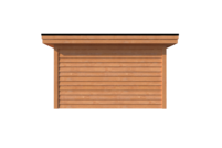 Tuinhuis plat dak 400 x 400cm