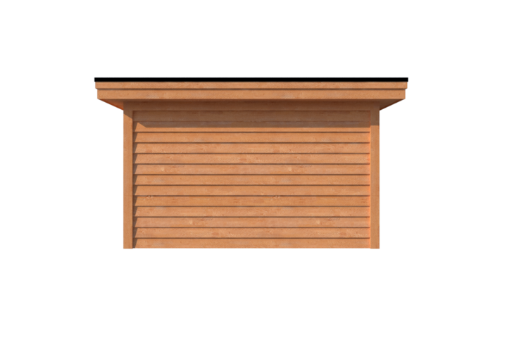 Tuinhuis plat dak 400 x 400cm