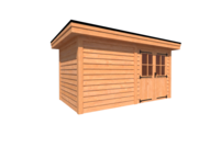 Tuinhuis plat dak 450 x 250cm