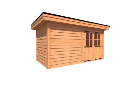 Tuinhuis plat dak 450 x 250cm