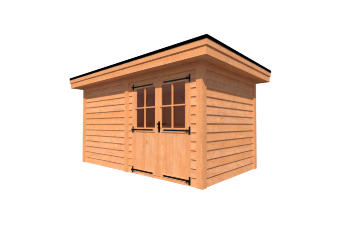 Tuinhuis plat dak 450 x 250cm