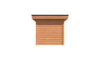 Tuinhuis plat dak 450 x 250cm