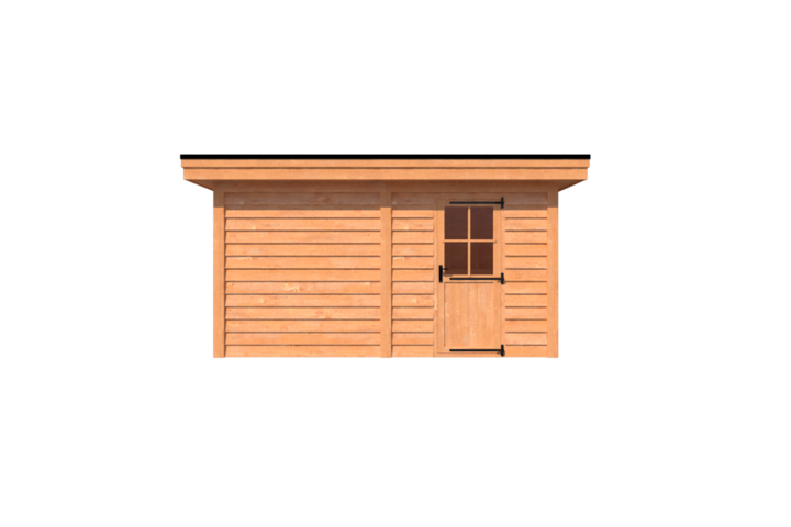 Tuinhuis plat dak 450 x 250cm Tuinhuis plat dak 450 x 250cm