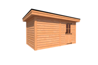 Tuinhuis plat dak 450 x 250cm Tuinhuis plat dak 450 x 250cm