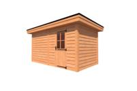 Tuinhuis plat dak 450 x 250cm Tuinhuis plat dak 450 x 250cm