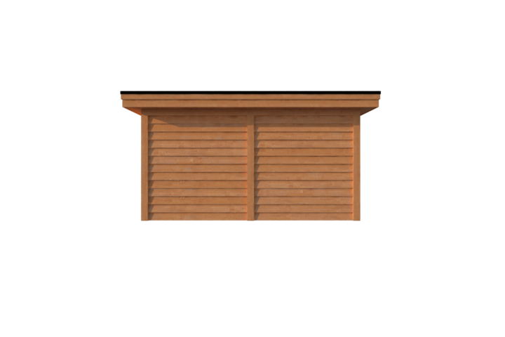 Tuinhuis plat dak 450 x 250cm Tuinhuis plat dak 450 x 250cm