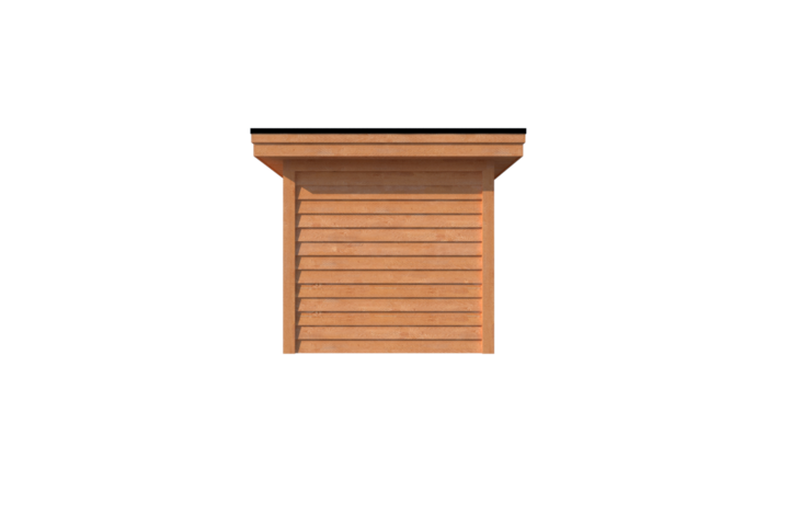 Tuinhuis plat dak 450 x 250cm Tuinhuis plat dak 450 x 250cm