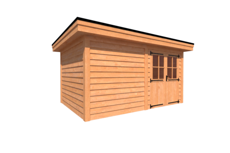 Tuinhuis plat dak 450 x 300cm