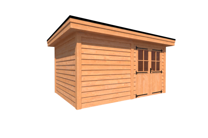 Tuinhuis plat dak 450 x 300cm