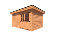 Tuinhuis plat dak 450 x 300cm