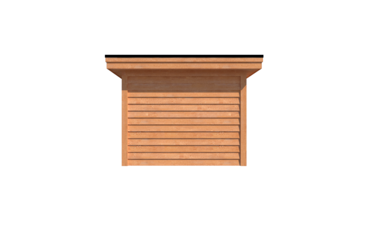 Tuinhuis plat dak 450 x 300cm