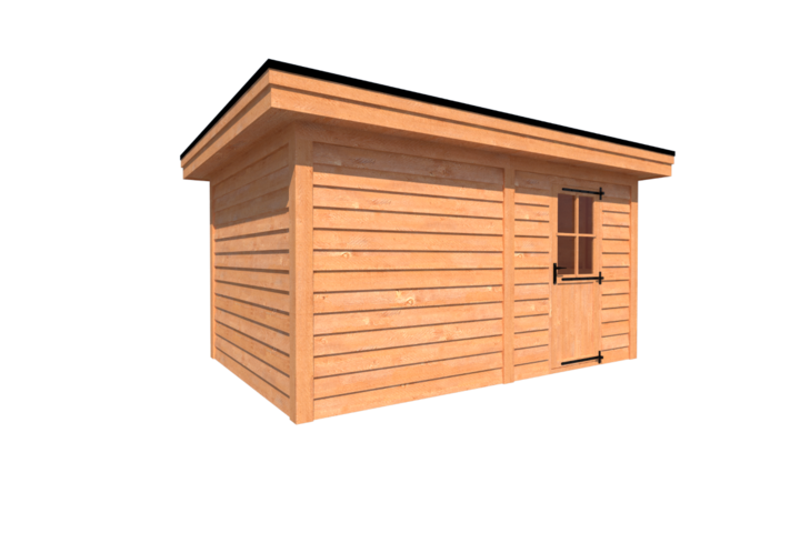 Tuinhuis plat dak 450 x 300cm