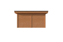 Tuinhuis plat dak 450 x 300cm