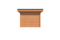 Tuinhuis plat dak 450 x 300cm