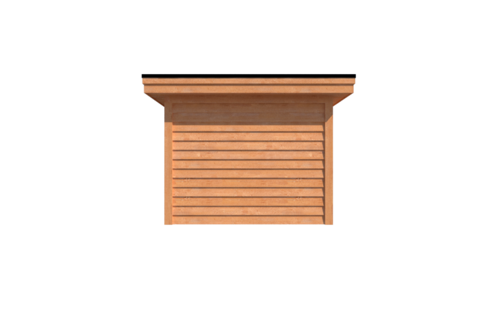 Tuinhuis plat dak 450 x 300cm