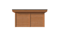 Tuinhuis plat dak 450 x 400cm Tuinhuis plat dak 450 x 400cm