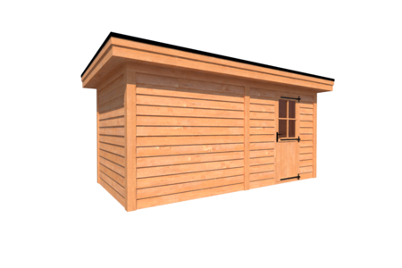 Tuinhuis plat dak 500 x 250cm